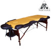 Массажный стол DFC NIRVANA, Relax, дерев. коричн.ножки, цвет горчичный с коричневым