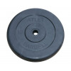 Диск обрезиненный, чёрного цвета, 31 мм, 10 кг Atlet