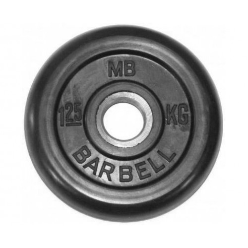 Диск обрезиненный BARBELL MB (металлическая втулка) 1.25 кг / диаметр 31 мм