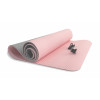Коврик для йоги 6 мм TPE розовый