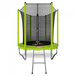 Батут Arland  6FT с внутренней страховочной сеткой и лестницей  (Светло-зеленый)