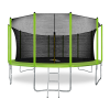 Батут Arland 16FT с внутренней страховочной сеткой и лестницей  (Светло-зеленый)