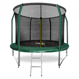 Батут Arland премиум 10FT с внутренней страховочной сеткой и лестницей  Темно-зеленый