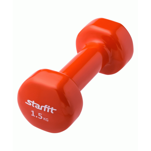 Гантель виниловая STARFIT DB-101 1,5 кг