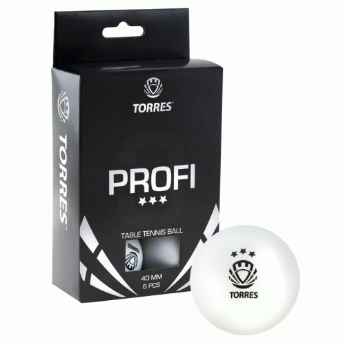 Мячи для настольного тенниса TORRES Profi 3*