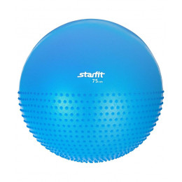 Мяч гимнастический полумассажный STARFIT GB-201 75 см, антивзрыв, синий