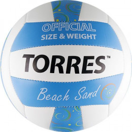 Мяч для пляжного волейбола TORRES Beach Sand Blue - 1