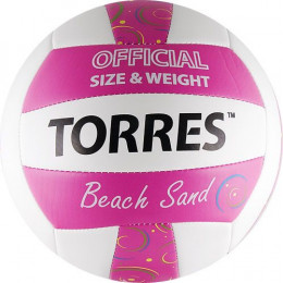 Мяч для пляжного волейбола TORRES Beach Sand Pink - 1