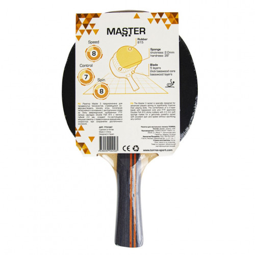 Ракетка для настольного тенниса TORRES Master 3*